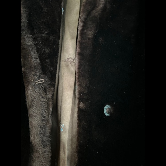 Vintage Faux Fur Brown Winter Coat small - medium - Picture 3 of 8